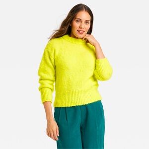 A new Day Women's Crewneck Brushed Pullover Sweater size XS Lime color
